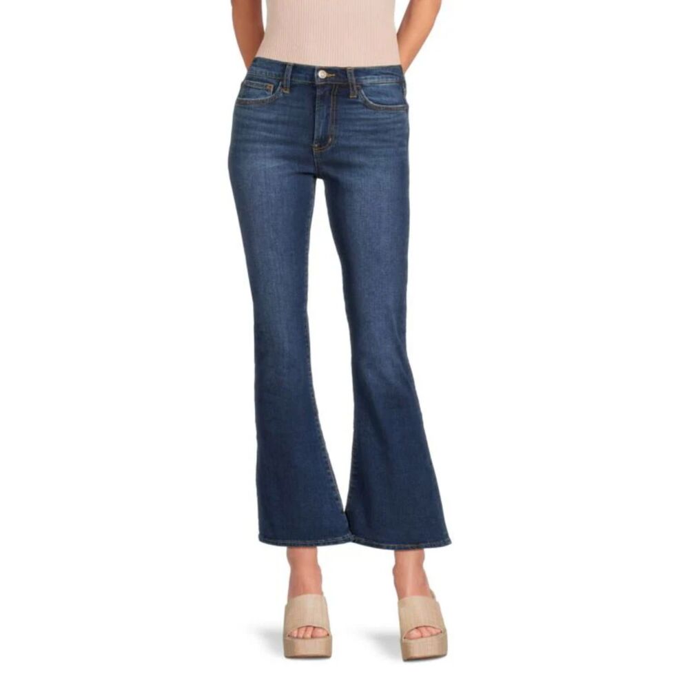 NWT HUDSON Blair High Rise Bootcut Flare Blue Denim Jeans Womens 27 Reg $215
